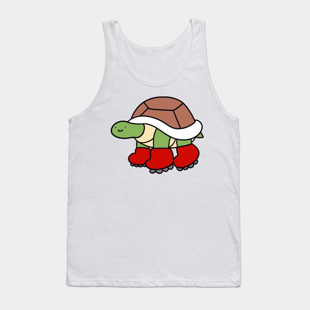 Roller Skates Turtle Tank Top by saradaboru